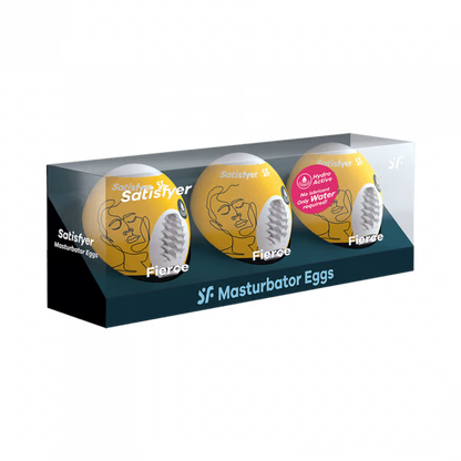 Satisfyer Masturbator Egg 3er Set (Fierce) - Yellow
