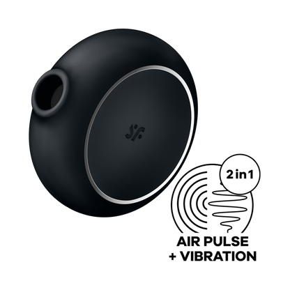 Satisfyer Pro To Go 3 – Compact air-pulse and vibration clitoral stimulator in sleek portable design