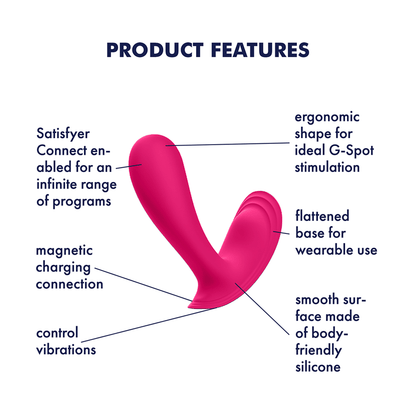 Satisfyer Top Secret Wearable Vibrator - Pink