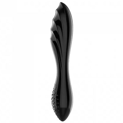 Satisfyer Dazzling Crystal 1 Glass Dildo with dual-sided textures