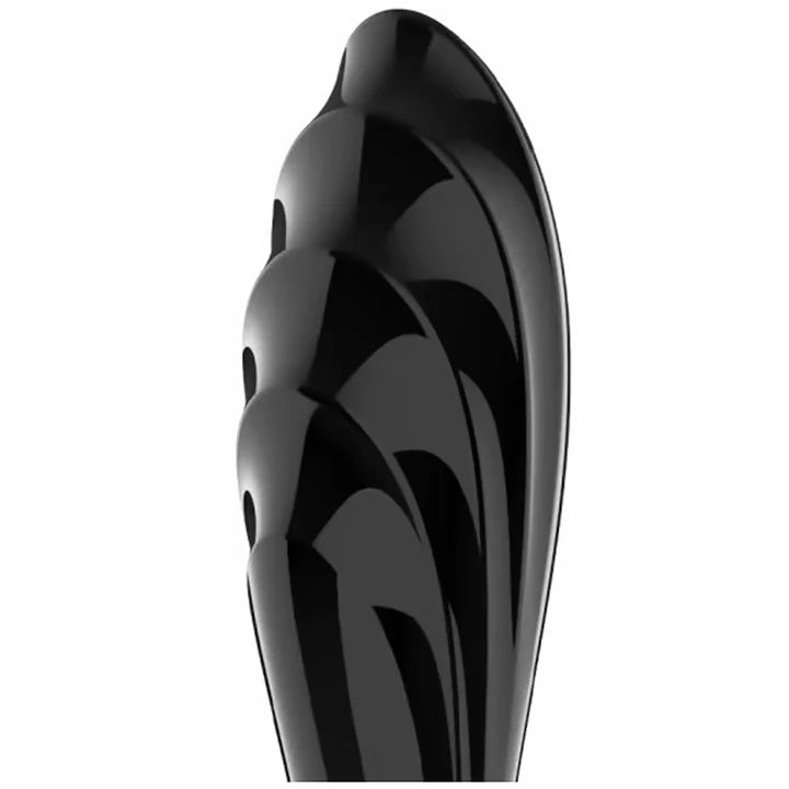 Satisfyer Dazzling Crystal 1 Glass Dildo with dual-sided textures