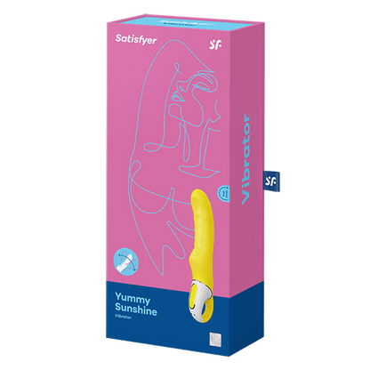 Flexible silicone vibrator for deep internal stimulation – Yummy Sunshine by Satisfyer