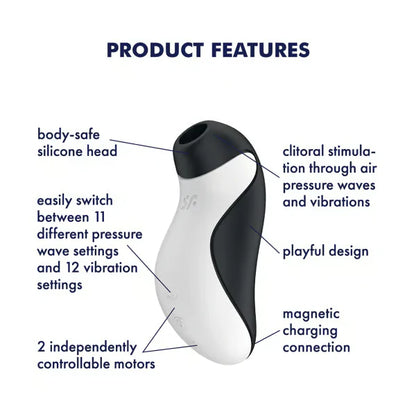 Satisfyer Orca – Dual Motor Clitoral Stimulator with Air-Pulse Stimulator & Vibration