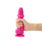Strap On Me Sliding Skin Realistic Dildo - Fuchsia - Medium