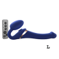 Strap On Me Multi Orgasm Bendable Strap-on - Large - Night Blue
