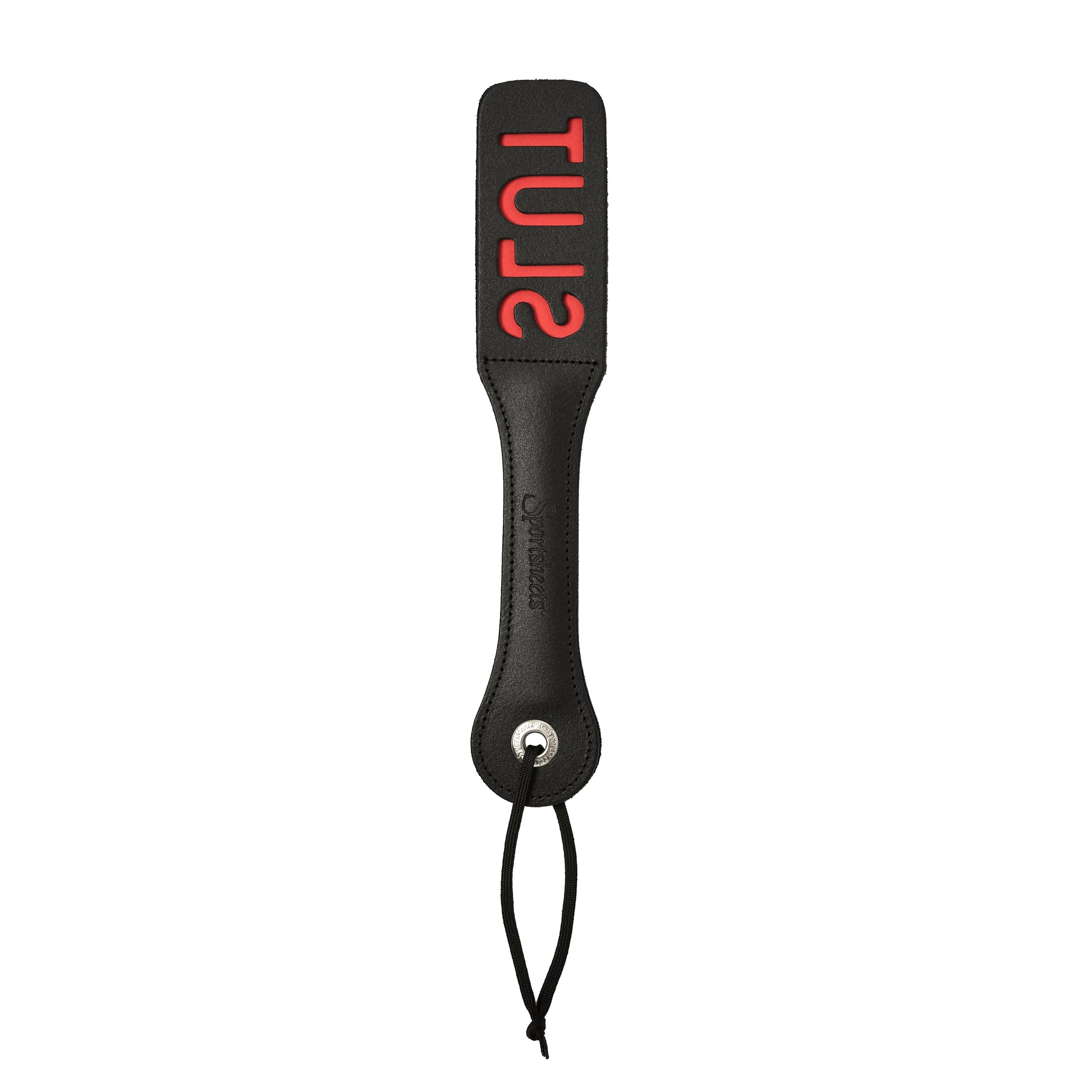Sportsheets 12” Leather Slut Impression Paddle 
