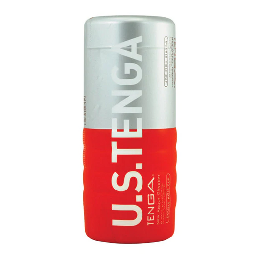 Tenga Double Hole Cup Ultra Size dual-canals disposable male masturbator