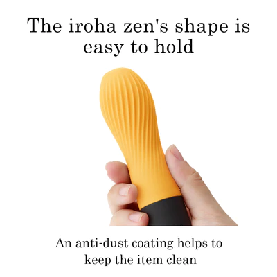 Iroha Zen vibrator with ridged soft-touch silicone body