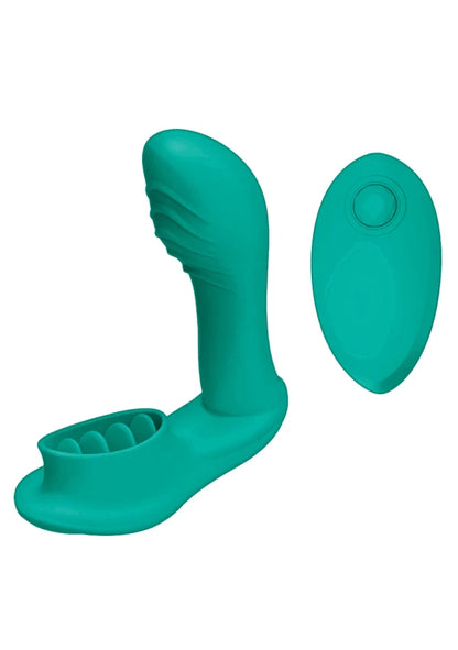 Nasstoys Blaze Remote Control Satisfier – Dual Motor Hands-Free Vibrator with Wireless Remote in Body-Safe Silicone