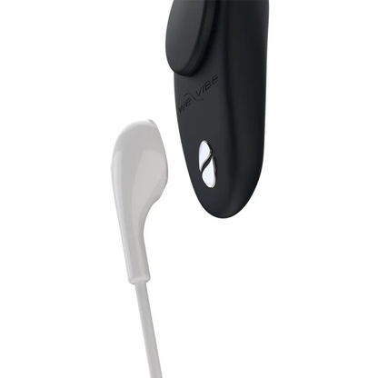 Black and acqua We-Vibe Moxie+ clitoral vibe with remote