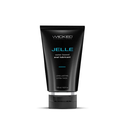 Wicked Jelle Anal Lube 4 oz – Water-Based Gel Lubricant for Anal Play