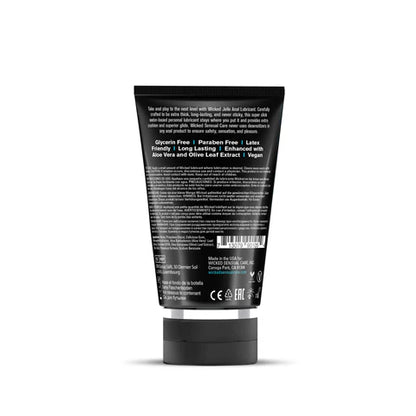 Wicked Jelle Anal Lube 4 oz – Water-Based Gel Lubricant for Anal Play