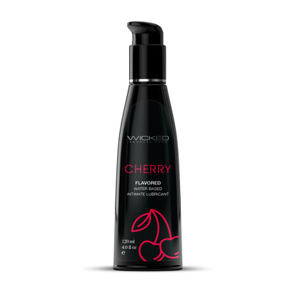 Wicked Aqua Cherry flavored water-based lubricant – 4oz bottle