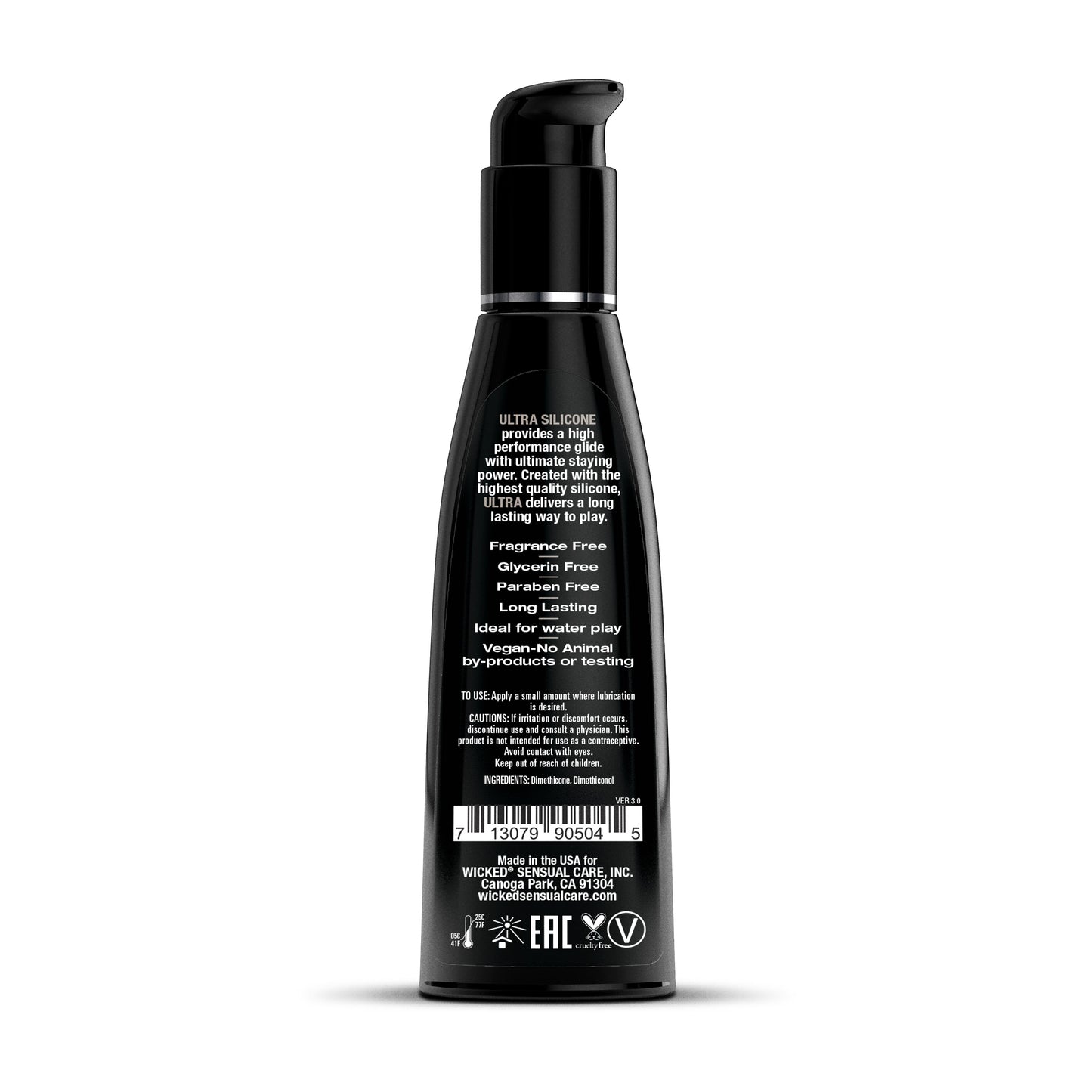 Wicked Ultra Silicone Lubricant – 2 oz / 4 oz