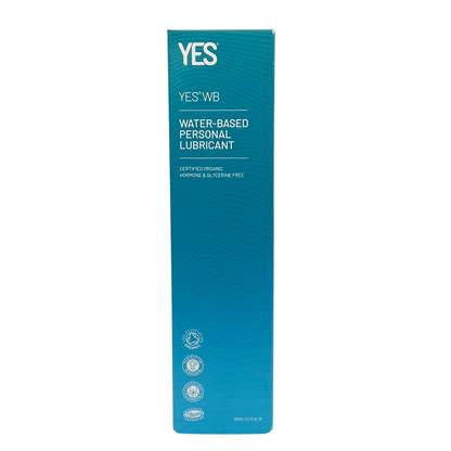 YES WB Water Based Organic Lubricant - Various Sizes